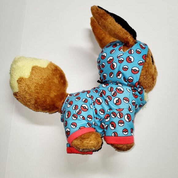 Build A Bear Workshop Pokemon Eevee w Sounds & Sleeper BAB Hoodie Exclusive EUC - Picture 3 of 10